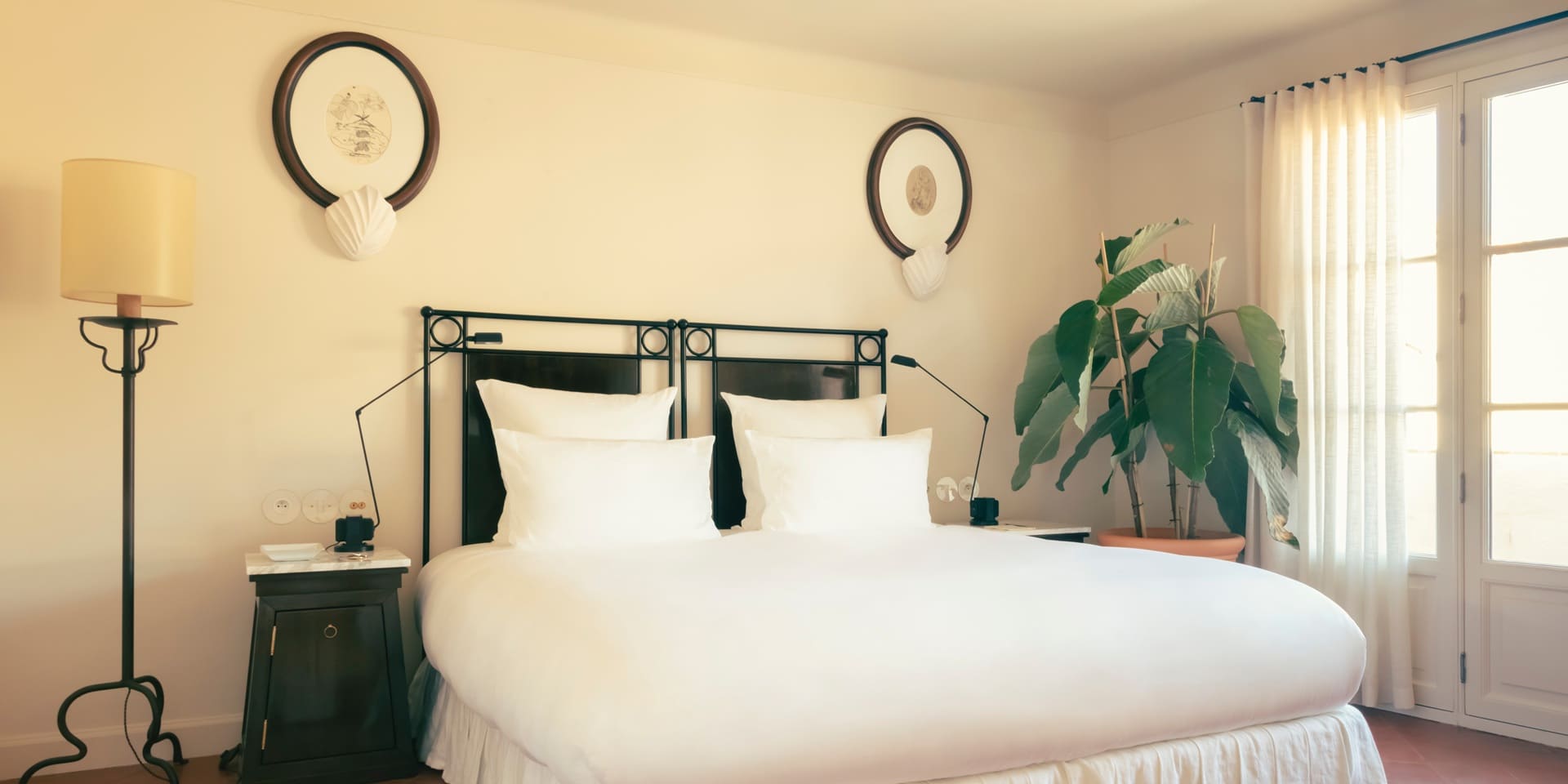 The charm of Saint-Tropez from the comfort of the Deluxe Sea View Room.