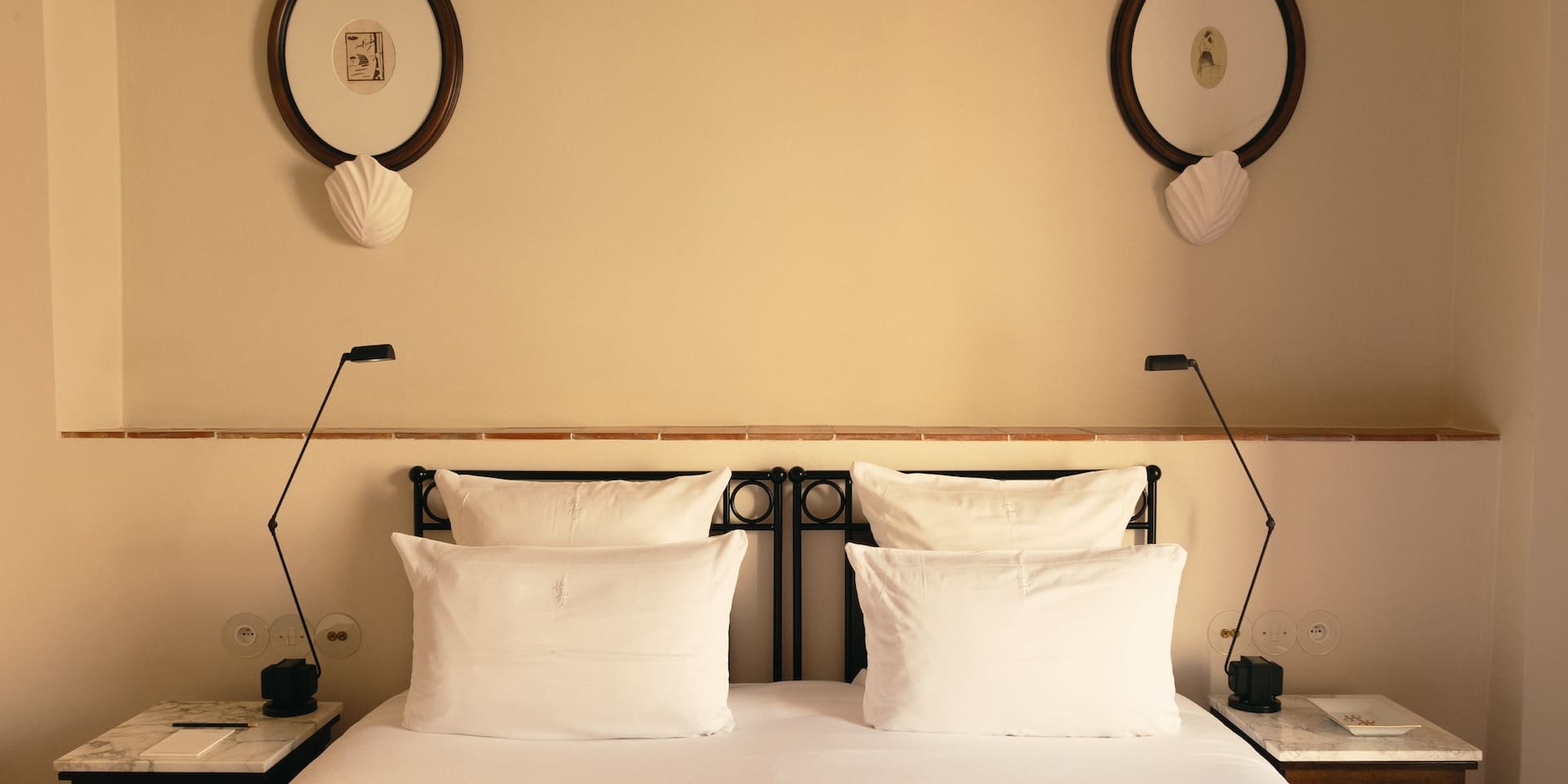 Bedroom area with King Size bed and refined decoration.